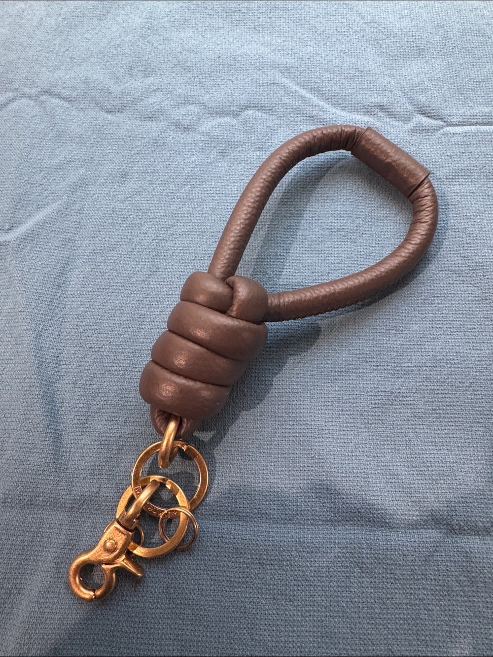 Alf the Label Brown Leather Knot Key chain